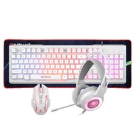 INPLAY 4-in-1 RGB Gaming Combo Keyboard&amp;Mouse&amp;Headset&amp;Mouse Pad for PC Laptop Computer STX540