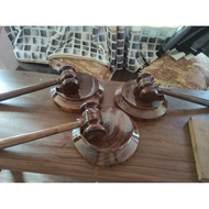 WOODEN HAMMER GAVEL (JUDGE)