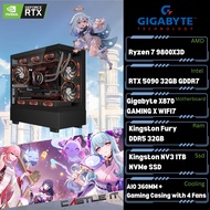 Ryzen 7 9800X3D Gaming Desktop PC RTX5080 RTX5070 Ti RX9070 XT High End Ultra Setting PUBG GENSHI CS