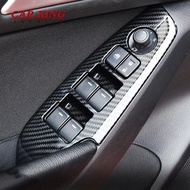 aihei Abs Carbon Fiber Car Door Window Glass Lift Control Switch Panel Cover Trim Styling For Mazda 