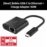 Belkin USB-C to Ethernet + Charge Adapter 100W INC019btBK Belkin USB C Ethernet Adapter Belkin 100w 