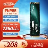 Fikwot FN955 SSD Disk 7350MBs 1TB 2TB 4TB PCIe4.0x4 M. 2 2280 NVMe 1.4 Internal Solid State Drive SSD for PS5 Laptop Desktop PCs