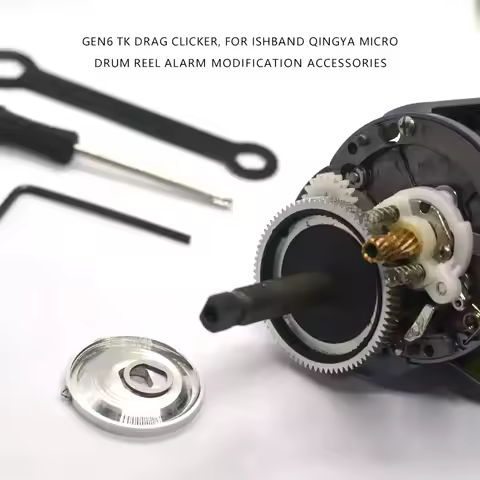 Gen6 TK Drag Clicker Glue-Free Mod Parts For Ishband Qingya Micro Drum Reel Alarm Modification Acces
