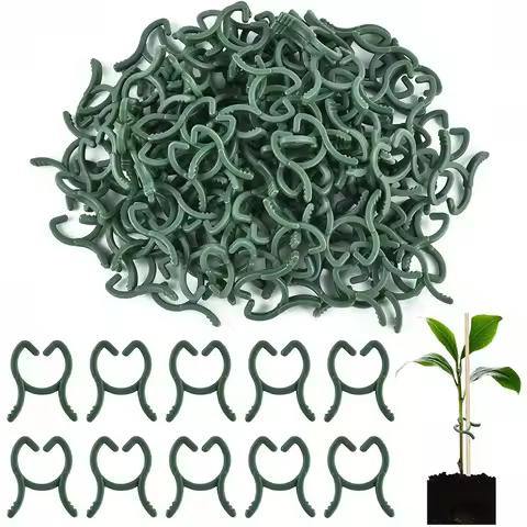100/200pcs Plant Clips, 3 Size Clips For Attaching Plants, Garden Clips, Plant Support Clips, Climbi