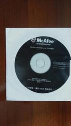 mcAfee Internet Security 防毒軟體光碟片一張
