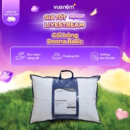 Doona Basic cotton pillow 45x65cm, suitable volume, gentle support, breathable