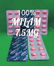 MILAM 7.5 MG MILAM 7.5MG 1 PAPAN 10 TABLETS 5 PAPAN 50 TABLETS 10 PAPAN 100 TABLETS...