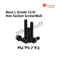 M4 - Bolt L 12.9 / Socket Head Cap Screw (35mm-50mm)