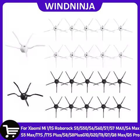 Side Brush For Xiaomi 1S Roborock Q8 Max/Q8 Max+/S60 Pure/S7 Max/S4/S5/Q5 Pro/Q5 Pro+/T7S Plus/S8 Pr