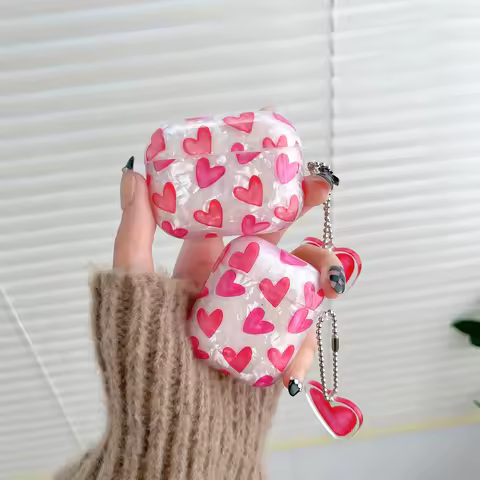 Shell pattern rose heart pattern earphone protection case for AirPods Pro /Airpod 3/AirPods 2/AirPod