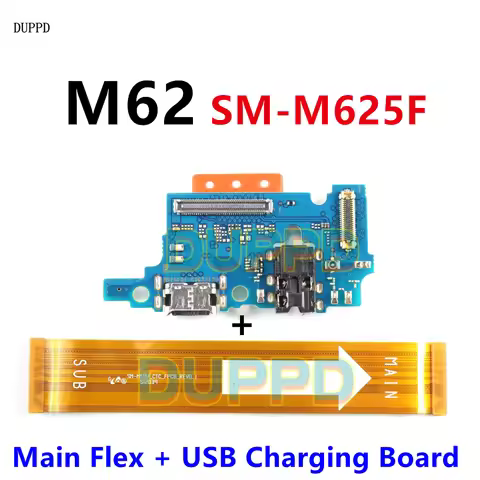 USB Charging Board For Samsung Galaxy M62 M625F M625 Main Cable Charger Dock Port Connector Motherbo