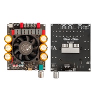 บอร์ดขยายกำลังไฟกระแสตรง18-50V ZK-6002 2.0สเตอริโอพร้อมการปรับความถี่โมดูลสูงและต่ำ600W + 600W TPA32