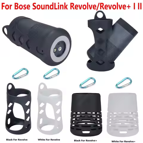Silicone Speaker Case for Bose SoundLink Revolve/Revolve+I II Bluetooth Speaker Portable Empty Prote