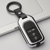 For Honda Key Cover Case Aluminum Alloy Car Remote Key Pouch For Honda Civic Jazz HRV Odyssey City Accord CRV Vezel
