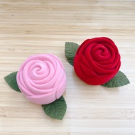 Large Rose Velvet Ring Box 2 Colors Available