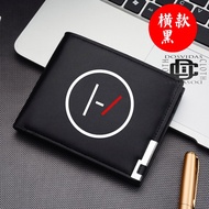 TWENTY ONE PILOTS TOP Folding Men's Wallet Leather Wallet Men Fashion Letter Wallet TWENTY ONE PILOT