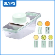 OLYPS ใหม่5 In 1 Multi-Functionalที่หั่นผักผลไม้เครื่องตัดสลัดเครื่องผลิตมันฝรั่งMasher Mandolineที่