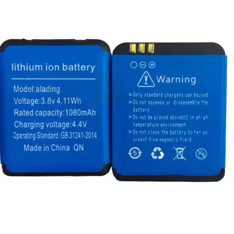 H1/W5 watch phone battery 1080mah 3.8V for SmartWatch Phone H1 W5 E7 V7K C3 batteries