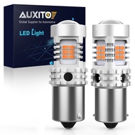 AUXITO 2Pcs No Hyper Flash 1156 P21W Ba15S Led Bulb 15000Lm 2200K 3020Smd For Day Running Light Turn