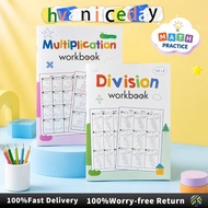 2book 32 Pages Math Workbook Math Long Division 2 Digit Multiplication Practice Workbook Math Buku K