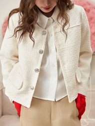 Áo khoác tweed 2 lớp Jimy Jacket form vừa - ufo.thebasic