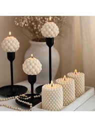 3d泡沫蠟燭模具,圓形/球形/圓柱形肥皂矽膠模具,可用於蠟燭製作,diy手工藝品,適用於石蠟/樹脂粘土,石膏,大豆蠟