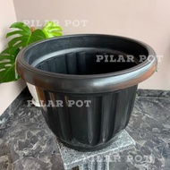 Terbaik pot bunga tanaman plastik hitam 50cm - besar !