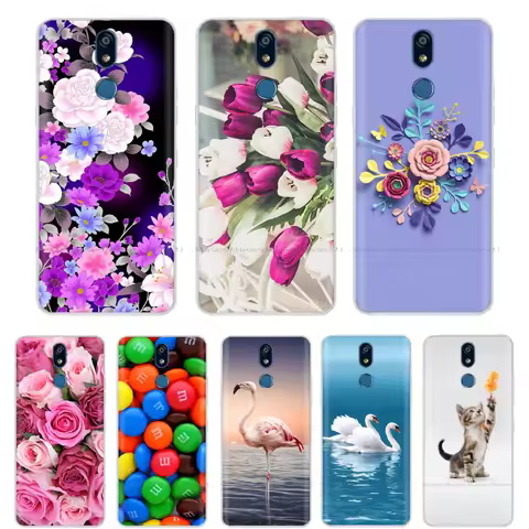Silicone Case For LG K40 Cover Soft TPU Cute Cartoon Case for LG K40 K 40 Back Covers Shell Bags for