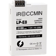 Penggantian Bateri LP-E8 2100mAh untuk Canon EOS Rebel T3i, T2i, T4i, T5i, 600D, 550D, 650D, 700D, K