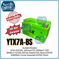 [GEL BATTERY] YTX7A-BS AMT BATTERY GEL FOR MOTOR KARISMA / SM SPORT 110R /ELIT125 / ELIT150 /JETPOWE