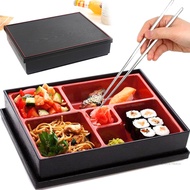 (COD+3 Days Delivery+stock)To-Go Lunch Box with Dividers and Sauce Container Bento Box for Kids and
