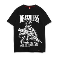 Deathless T-Shirt Black Ak47 Unisex Distro M-XXL Men's T-Shirt Popular Short SleeveWanita And 2025