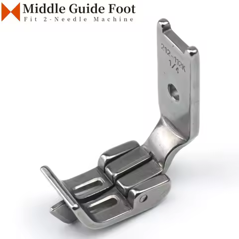 212-112K Middle Edge Guide Presser Foot For Industrial Double Needle Sewing Machine JUKI BROTHER LT2