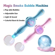 Ready Stocks Magic Smoke Bubble Machine Automatic Bubble Maker Bubble Blower Kids Toy 魔法烟雾泡泡机 Gift I