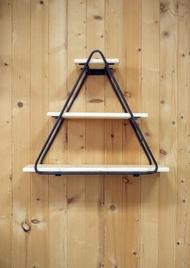 工業風細鐵三角形壁掛架/層架/壁掛置物