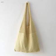 Culiy Vintage Knitted Shoulder Bag Large Capacity Soft Polyester Fabric Tote Bag Gift for Birthday Christmas New Year