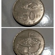 coin 50 sen Malaysia 2005
