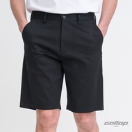 GALLOP : Striped shorts pants กางเกงขาสั้นผ้าทอริ้ว รุ่น GS9019 สี Black - ดำ / ราคาปกติ 1490.-