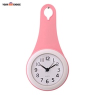 YBC Wall Clock Kitchen Bathroom Waterproof Clock Mute Shower with Suction Cup Waterproof Bathroom Kitchen Wall Clock Clocks Waterproof