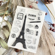 Fountain Pen F Y Eiffel Tower Seal Postmark Travel