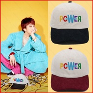 YS G-DRAGON POWER corduroy baseball cap monochromatic embroidery GD BIGBANG color soft top hat
