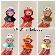 4.0 Mini Labubu Doll Clothes Halloween Pumpkin Cloak 10CM V4 LABUBU Doll Accessories