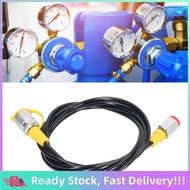 allworld-MY Hydraulic Pressure Test Hose High Coupling for Hydraulics Testing Tool 2m 6ft 630Bar M16