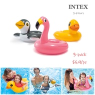INTEX (3-PACK)Animal Inflatable Split Swim Rings - Assortment*Bestway Repair Kit FREE*PUMP to choose