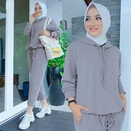 Setelan Selina Sporty Wanita Muslim Set Set Baju Dan Celana Stelan Kekinian Wanita Dewasa Muda Set Wanita Termurah Terbaru 2022 Bisa COD