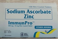 SALE! Sodium Ascorbate with Zinc Immunpro 03/2025 Expiry