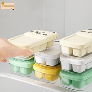 CAUSIXBDO Ice Cube Trays, 8 Cubes Each Mini Ice Cube Mold,  with Lid Easy Release Freezer Storage Bo