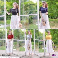 Fast Delivery 1-2 Days To Arrive Dress Lace Skirt Rayon Fabric On Top + Inform The Color In The Chat