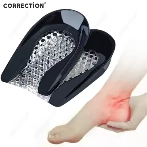 Soft Silicone Gel Insoles for Heel Spurs Pain Foot Cushion Foot Massager Care Half Heel Insole Pad H