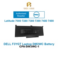 OFFICIAL DELL F3YGT Laptop DM3WC Battery for Dell Latitude 7000 7280 7380 7390 7480 7490